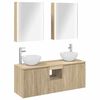 vidaXL Juego de Muebles de Ba&ntilde;o 5 uds. Roble Sonoma