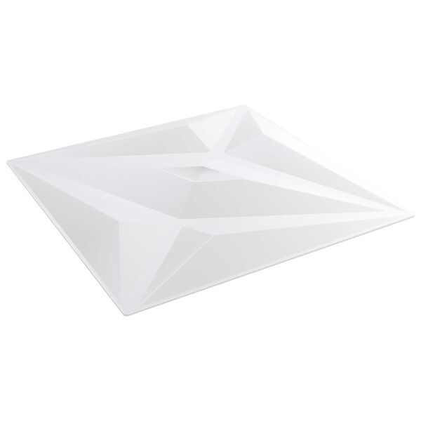 vidaXL Paneles de pared 24 pcs Estrella Blanca 50 x 50 cm Espuma XPS