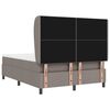 vidaXL Cama tipo Box Spring con colch&oacute;n Taup&eacute; 160 x 200 cm tela