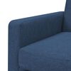 vidaXL Sill&oacute;n de acero y tela azul