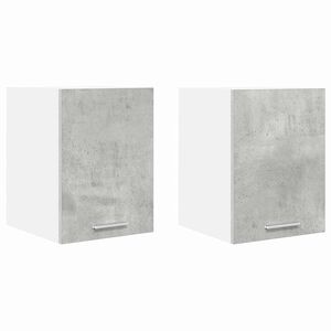 vidaXL Mueble colgante 2 pcs Gris Concreto y 30 x 31 x 40 cm