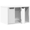 vidaXL Mueble arenero para gatos madera ingenier&iacute;a blanco 60x40x40 cm