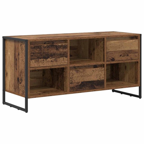 vidaXL Gabinete de TV con caj&oacute;n Madera Vieja 100 x 36 x 49,5 cm