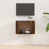 vidaXL Mueble para TV de pared roble marr&oacute;n 57x34,5x40 cm