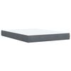 vidaXL Cama box spring con colch&oacute;n terciopelo gris oscuro 160x200 cm