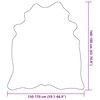 vidaXL Alfombra de piel de vaca auténtica negro 150x170 cm