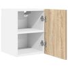 vidaXL Mueble colgante con puerta Roble Sonoma y 30 x 31 x 40 cm