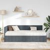 vidaXL Estructura de Cama Esquina con Colchón 2 pcs Gris Terciopelo