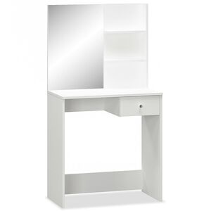 vidaXL Tocador de madera de ingenier&iacute;a blanco 75x40x141 cm
