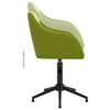 vidaXL Silla de comedor giratoria 6 uds terciopelo verde claro
