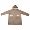 vidaXL Sudadera manta Camel 112 x 94 cm Forro Polar y Franela