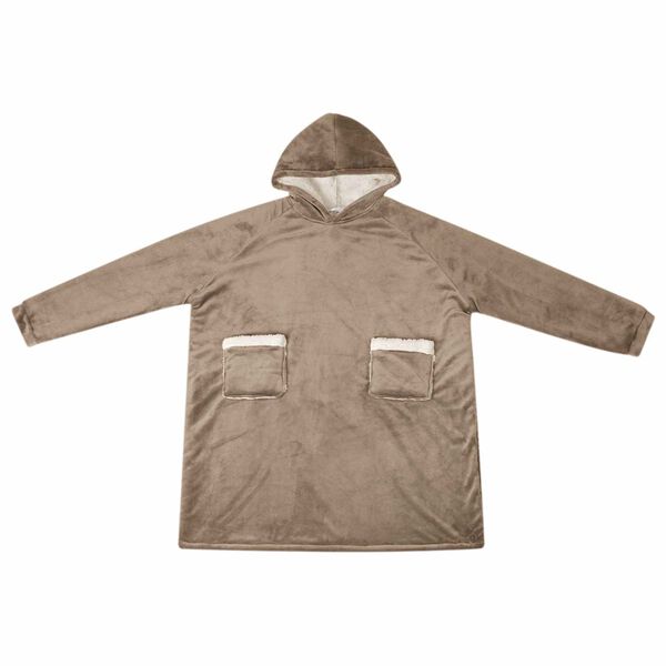 vidaXL Sudadera manta Camel 112 x 94 cm Forro Polar y Franela
