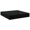 vidaXL Estante flotante de pared 2 uds MDF negro brillo 40x23x3,8 cm