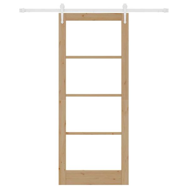 vidaXL Puerta Corredera Natural 86 x 211 cm