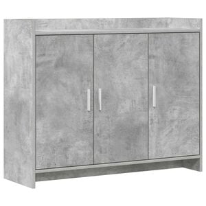 vidaXL Aparador Gris Hormig&oacute;n 98,5 x 33 x 80 cm Madera de ingenier&iacute;a