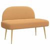 vidaXL Banco tapizado con respaldo Beige 110 x 60 x 76 cm Boucl&eacute;