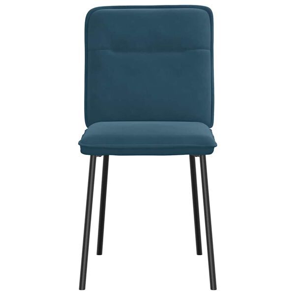 vidaXL Sillas de comedor 4 unidades terciopelo azul