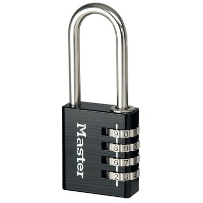Master Lock Candado con código aluminio 40 mm negro 7640EURDBLKLH