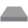 vidaXL Estantes flotantes de pared 4 uds MDF gris 80x23,5x3,8 cm