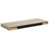 vidaXL Estante flotante de pared 4 uds MDF roble 60x23,5x3,8 cm