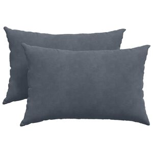 vidaXL Cojines de sof&aacute; 2 pcs Gris oscuro 60 x 40 cm Tela de pana