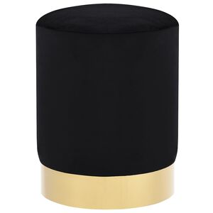 vidaXL Taburete de terciopelo 28 x 36 cm negro y dorado