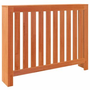 vidaXL Cubierta radiador madera maciza pino marr&oacute;n cera 108,5x19x84 cm