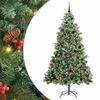 vidaXL &Aacute;rbol de Navidad artificial 300 LED Blanco C&aacute;lido PVC y Metal