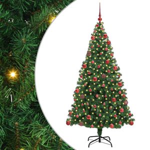 vidaXL &Aacute;rbol de Navidad artificial Verde 180 cm PVC y Acero y Pl&aacute;stico