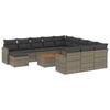 vidaXL Patio Sofa Set 11 plaza Grey