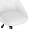 vidaXL Sillas de comedor giratorias 2 unidades cuero sint&eacute;tico blanco