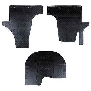 vidaXL Alfombrilla de Coche 3 pcs Negro VW T5 , T6 , para MULTAN