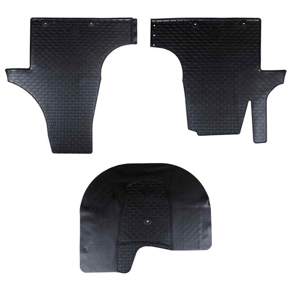 vidaXL Alfombrilla de Coche 3 pcs Negro VW T5 , T6 , para MULTAN