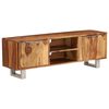 vidaXL Mueble de TV madera maciza acacia acabado miel 118x30x40 cm
