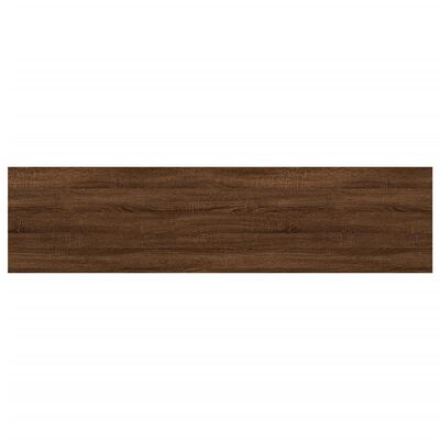 vidaXL Estantes pared 4 uds madera ingeniería marrón roble 80x20x1,5cm