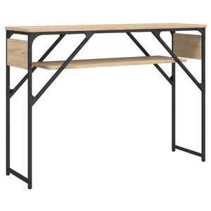 vidaXL Mesa consola estante madera ingenier&iacute;a roble Sonoma 105x30x75cm