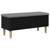 vidaXL Banco de Almacenamiento con Coj&iacute;n Roble Negro 102 x 42 x 46 cm