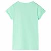Camiseta infantil verde brillante 92