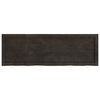 vidaXL Tablero mesa madera roble tratada marr&oacute;n oscuro 120x40x(2-4) cm