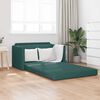 vidaXL Sof&aacute; cama 110cm Verde oscuro tela