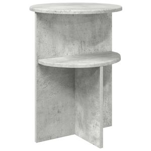 vidaXL Mesa lateral Gris Hormig&oacute;n &Oslash; 39,5 x 55 cm Madera de Ingenier&iacute;a