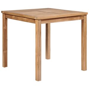 vidaXL Mesa de jard&iacute;n de madera maciza de teca 80x80x77 cm