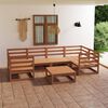 vidaXL Juego de muebles de jard&iacute;n 7 piezas madera maciza de pino