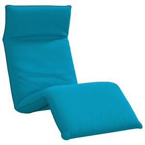 vidaXL Tumbona plegable azul claro de 175x54x8,5 cm, de tela Oxford