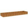 vidaXL Jardinera acero corten 387x100x36 cm