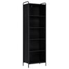 vidaXL Librer&iacute;a 55,5 x 33 x 174 cm Madera de ingenier&iacute;a Roble Negro