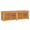 vidaXL Caja de almacenaje de jard&iacute;n con bolsa teca maciza 175x50x55 cm