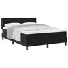 vidaXL Cama tipo Box Spring con colch&oacute;n Negro 200 x 140 cm Terciopelo