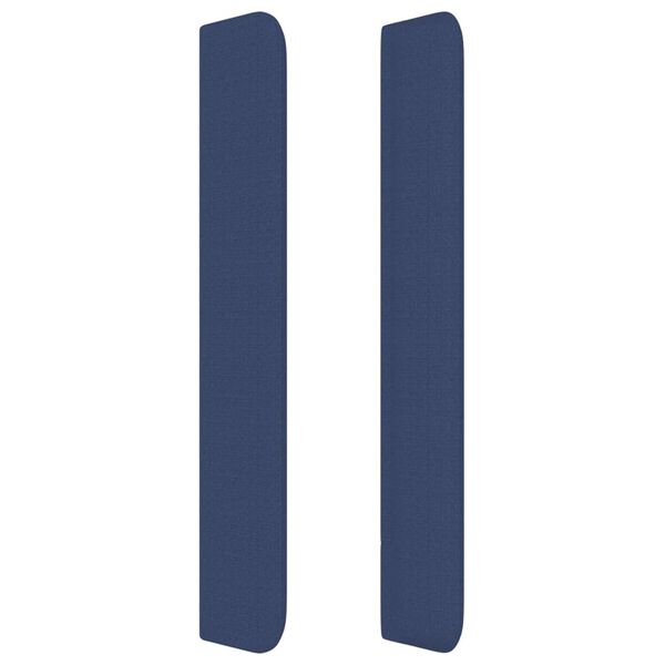 vidaXL Cabecero con orejas de tela azul 83x16x118/128 cm
