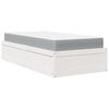 vidaXL Cama con colch&oacute;n madera maciza de pino blanco 90x200 cm